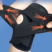 해피관절 슬림4스프링 4세대 2단압박 무릎보호대 빅사이즈 좌우2p, 검정