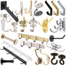 벽옷걸이 벽고정행거 후크 가방고리 모자걸이, 83.벽옷걸이 1구옷걸이 황동신주 착색