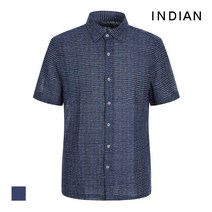 [INDIAN] 남성 스트라이프 반팔셔츠_MITNSUM4301