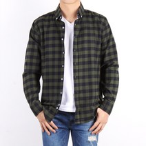 디렉터 남성 체크 긴팔남방