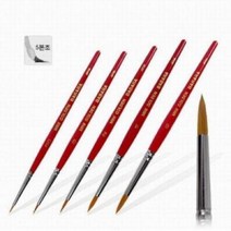 5myshop_BABARA 세필 미니골든 SET 5본조 그림붓 미술도구 세밀한 화방용 용 품 재료 가는_5myshop, 이상품선택!!, 무옵션상품임!!