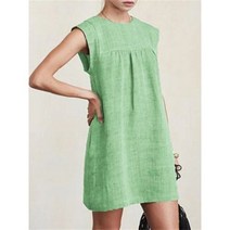 여성 린넨 원피스 여름 루즈핏 코튼