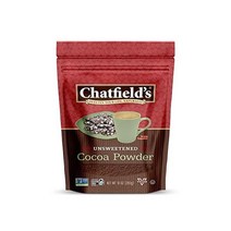 1+1 Chatfield의 캐롭 파우더 16온스 파우치 달콤하고 맛있는 프리미엄 품질 무카페인 글루텐 무함유, 코코아 가루, 10온스(1팩)
