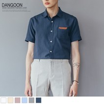 유니 옥스포드 반팔셔츠_남자셔츠_여름셔츠