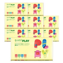 한예지 플레이 소프트팩 미용티슈 200매 9팩, 단품