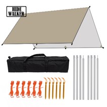 루프 탑 텐트 차량 용 어닝 하드 전망대 쉼터 정원 pergola 외부 천막 그늘 커버 레저 파빌리온 야외 피크닉 캠핑 캐노피, 02 Khaki_02 3x4m