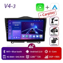 LADA Granta Cross - 용 자동차 라디오 멀티미디어 비디오 플레이어 내비게이션 스테레오 GPS 안드로이드 12.0 2din 2 Din WIFI 4G DVD 없음, [15] V4-3  4 64GB