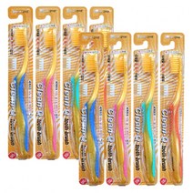 덴탈케어 약국칫솔 클린큐 금이온칫솔 이중미세모 고급칫솔, 1개입, 8개