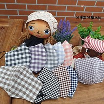 뮤즈몰 남여 고급 입체 면마스크 (체크)