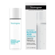 뉴트로지나 Neutrogena Hydro Boost+ 글리콜산 오버나이트 필 히알루론산 및 10 글리콜산이 함유된 페이스 필링 칙칙하