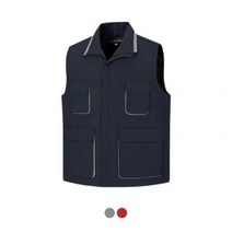 노동조합조끼 농협 마트 조끼 고급 오피스 조끼, 곤색 그레이_XL