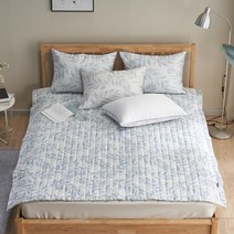 [천삼백케이] [샤이닝홈] 아밍 린다 풍기인견 침대패드 S, 블루