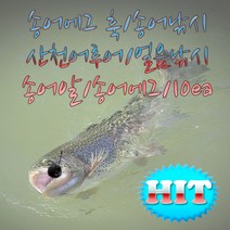 송어 에그훅 10개입 송어 알타입 웜 송어산천어 얼음낚시, 필수선택, 연두