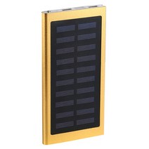 일체형 보조배터리 샤오미 보조배터리태양 보조베터리 50000mah 2 USB 외부 배터리 휴대용 전화 충전기 스, 04 금
