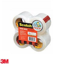 쓰리엠 3M 포장테이프 3M박스테이프 리필4롤 _HIKT