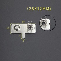 자동차 YYT 20PCS 스프링 시트 AA 121226527528MM 접촉 건전지 상자 긍정 부정적인 03MM 철 니켈 도금, AA 28X12MM 05