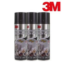 3M 스테인리스 크리너 스텐광택제 광택 스프레이 싱크대 알루미늄 크롬 파이프 골프채 메탈폴리쉬 스틸광택제, 1개