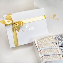 [명절선물] HACCP인증 고급포장 수담 수제 프리미엄 혼합 선물박스(대) 오리지널12개+견과12개 오란다 강정 견과 추석선물 설선물 부모님선물 지인선물 선생님선물