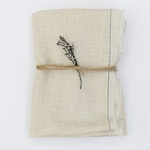 원단킹 무형광 바이오워싱 무지] 린넨이중거즈-네츄럴(a2549)