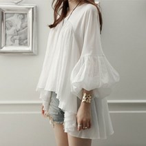 홍공장 (당일출고) 쉬폰 여신 블라우스