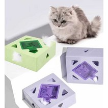 고양이 장난감 움직이는 깃털 잡기 자동 충전 무선, 녹색