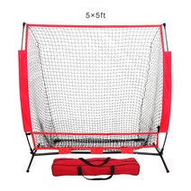 야구연습용네트 망 스트라이크 투수 세트 망 훈련망 소프트볼 타격 연습망 차단망 홈런 평망 타격 베이스, 1.5x1.5m +프레임