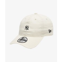 NEW ERA MLB 워시드 미니 로고 뉴욕 양키스 언스트럭쳐 볼캡 크림 940UNST MINI NEYYAN WIOR YE