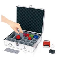 도장 박스 도장집 수납정리 인감케이스 사무용 개업, 7101(소형) 12셀