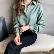 베베디 여성용 앤서니 긴팔남방 블라우스