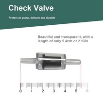 이탄확산기 수족관 체크 밸브 어항 공기 펌프 블랙 미니 가스 물 흐름 공급 액세서리 튜브 낚시 거품 co2 디퓨저 스톤, 검은색 체크 밸브