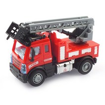 레프리카 2.4GHz 1/64 미니트럭 소방차 사다리차 무선조종RC TGF650148, 레드