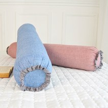 마르코 세미 2인 원형 캔디쿠션커버 35x100 2color, 마르코 2인캔디커버 35x100 블루