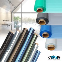 카시아 유리창 화장실 단열필름 비산방지 자외선 냉열차단 사계절 멀티필름, 투명 필름, 투명블루