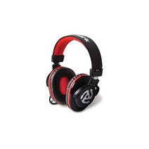 Numark 밀폐형 휴대용 모니터링 DJ 헤드폰 40mm 드라이버 탑재 소프트 가죽 이어패드 3m 케이블 스트레이트 탑재 HF175 블랙 레드