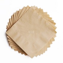 냅킨공장 무지 칵테일냅킨 8000매, Brown, 1개, 8000개입