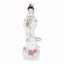 와이유 보살소품 동울관음불상불상을 모시는 가정집 인테리어 진택인 남, 28인치 백옥(정병)