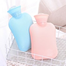 온수 보온 실리콘 물주머니 핫팩 손난로, 스카이, 스카이