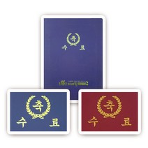 다니엘문구 매직패브릭 머메이드 종이 미니 상장케이스(A5사이즈 가로형), 10매+청색+끼움식+인쇄없음
