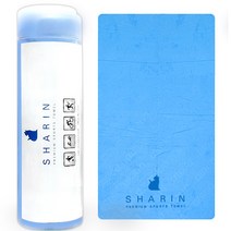 샤린 습식 스포츠타올 8종, 1개, 기본대형블루