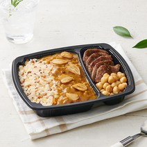 [채식플랜] 비건도시락 갈릭카레라이스와 콩불구이, 단품