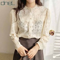 드넬 드넬 레이스펀칭블라우스DWB23018A