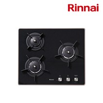 린나이 빌트인 3구 가스쿡탑 RBR-PF3000 (가스렌지/가스레인지), LPG