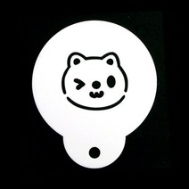 초콜렛 라떼아트 데코 고양이 스텐실 판 도안 케이크만들기 장식 떡케이크 레이션, 단품