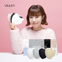 [새부리형 KF94 컬러마스크] 푸름웰니스 비움 에코데일리 중형 마스크 100매 (25매*4팩), 라이트 그레이, 25개입