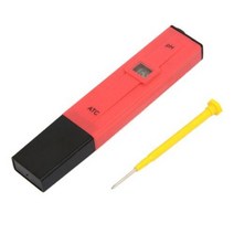 디지털 ph ec tds meter tester 온도 펜 물 순도 ppm 필터 수경법, 레드