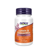 Now Foods 나우푸드 루테인 제아잔틴 60 소프트젤, 1병, 60정