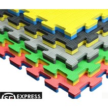 대형 고경도 방지매트 EVA 놀이방 태권도 체육관 거실 층간소음 바닥쿠션 퍼즐매트, 레드 2cm