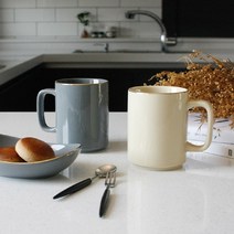 모던 골드라인 롱머그 (4 color), 베이지