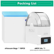 3D프린터필라멘트 ESUN BOX Lite 3D 필라멘트 건조기 상자 보관 홀더 인쇄 도구 유지, eBOXLiteVacuum15bags_CHINA