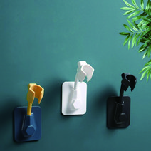 각도조절 샤워기 헤드 고정 홀더 걸이 강력 접착식 무타공 거치대 욕실 수전용품 3개세트